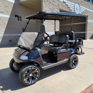Black  4 seaters lithium evolution golf cart for sale