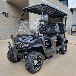 Black 4 seats Evolution Classic Electric Golf Cart for sale